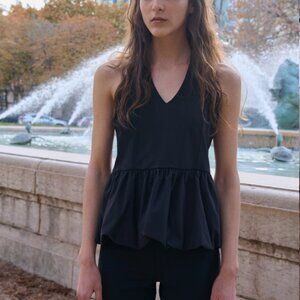 NWT H&M Peplum Halterneck Top